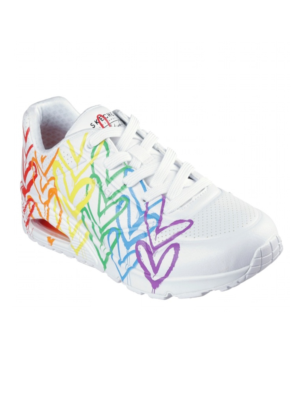 SKECHERS WOMENS WOMENS UNO FULL OF HEART SNEAKER